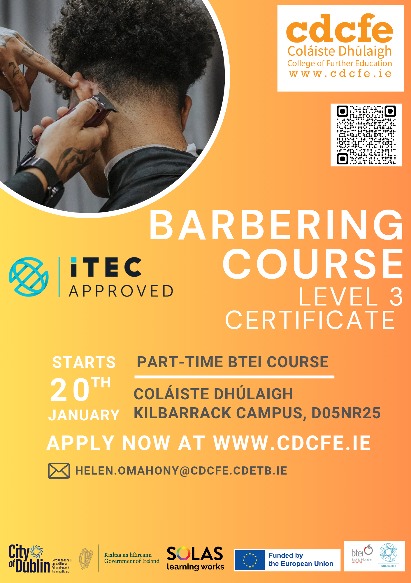 Barbering course